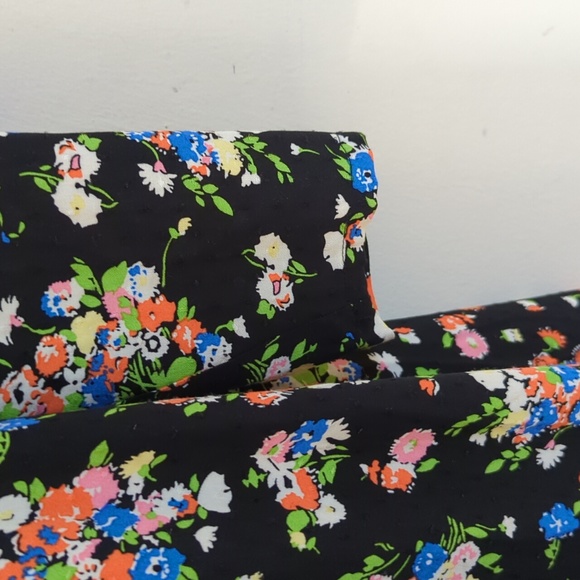 Boden Crew Neck Fit-and-Flare Dress Black, Wild Cluster - Picture 8 of 16